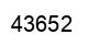 Número 43652 imagen negro