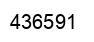 Number 436591 black image