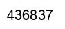 Number 436837 black image