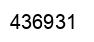 Número 436931 imagen negro