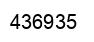 Número 436935 imagen negro