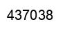 Number 437038 black image