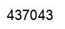 Number 437043 black image