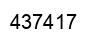 Number 437417 black image