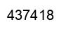 Number 437418 black image