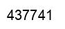 Number 437741 black image