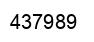 Number 437989 black image