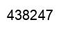 Number 438247 black image