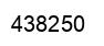 Number 438250 black image