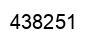 Number 438251 black image