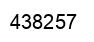 Number 438257 black image