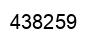 Number 438259 black image