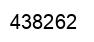 Number 438262 black image