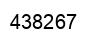 Number 438267 black image