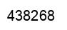Number 438268 black image