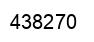 Number 438270 black image
