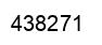Number 438271 black image