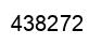 Number 438272 black image