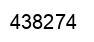 Number 438274 black image
