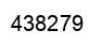 Number 438279 black image