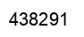Number 438291 black image