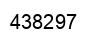 Number 438297 black image
