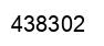 Number 438302 black image
