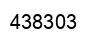 Number 438303 black image