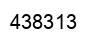 Number 438313 black image