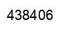 Number 438406 black image