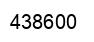 Number 438600 black image