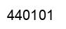 Number 440101 black image