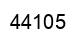 Number 44105 black image