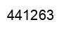 Number 441263 black image