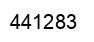 Number 441283 black image