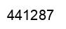 Number 441287 black image