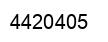 Number 4420405 black image