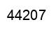 Number 44207 black image