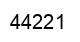 Número 44221 imagen negro