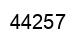 Número 44257 imagen negro