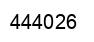 Number 444026 black image
