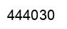 Number 444030 black image