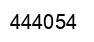 Number 444054 black image