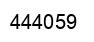Number 444059 black image