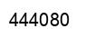 Number 444080 black image