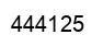 Number 444125 black image