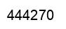 Number 444270 black image