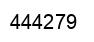 Number 444279 black image