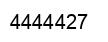Number 4444427 black image