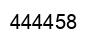 Number 444458 black image